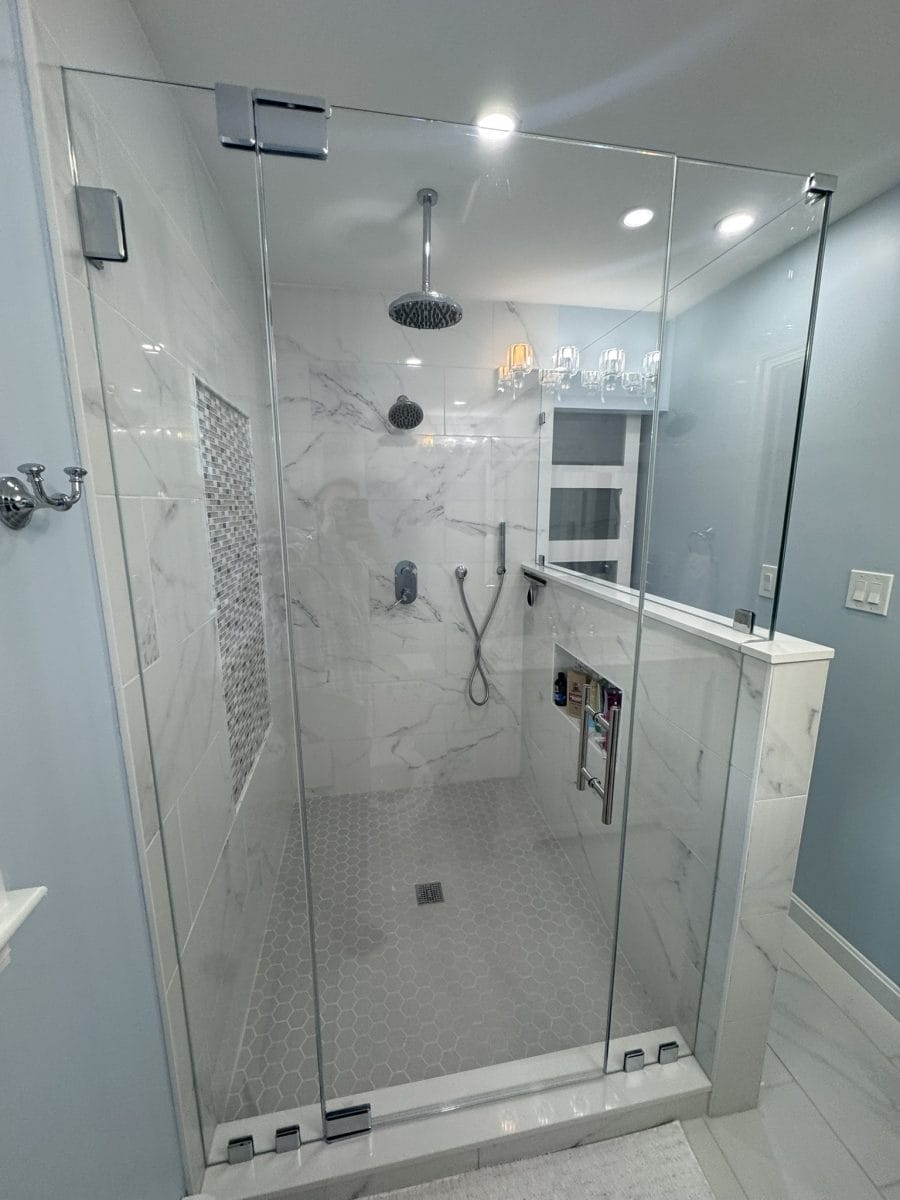 Bathroom renovation by High Pace Construction, featured in Westwood Living