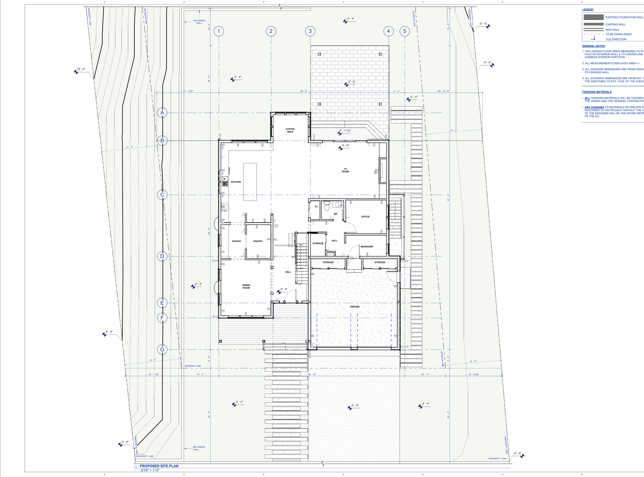 Site and floor plan produced in-house by High Pace Construction