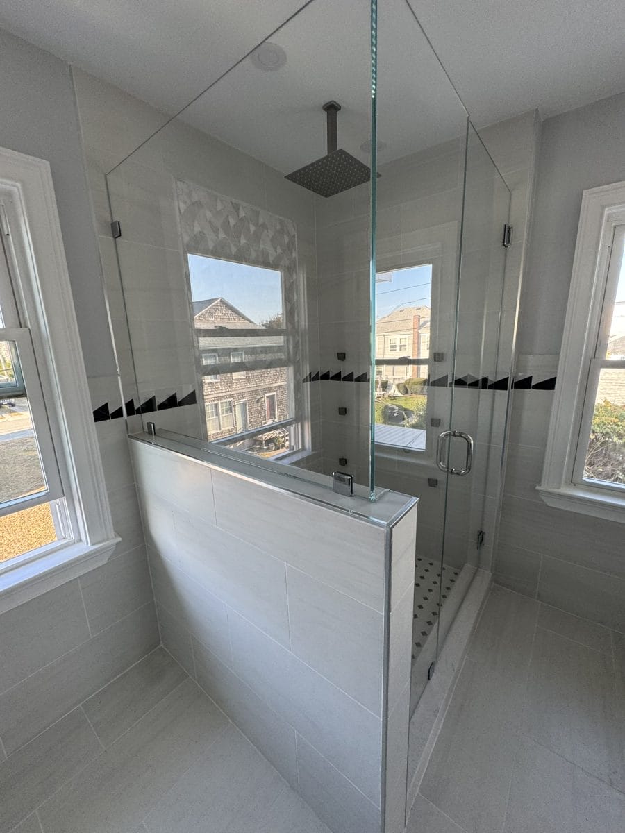 Bathroom renovation by High Pace Construction, featured in Westwood Living
