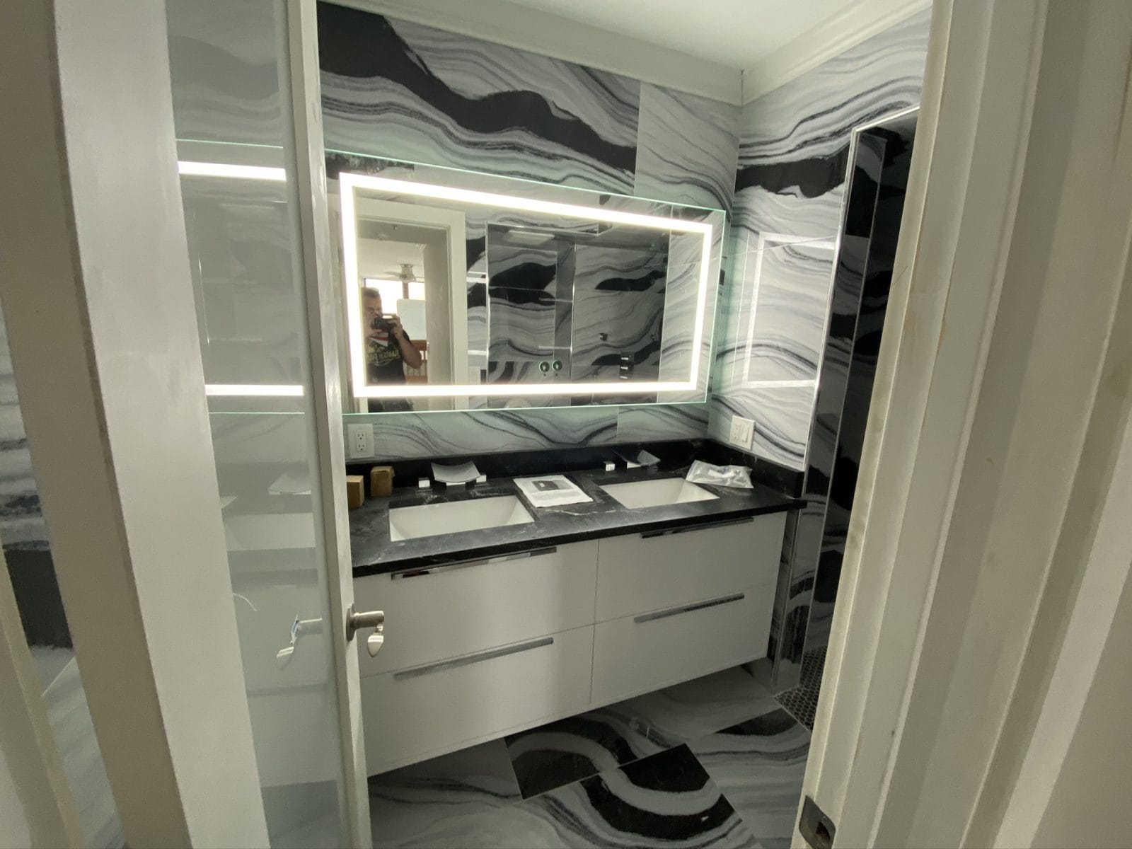 Utility installation by High Pace Construction, featured in Westwood Living