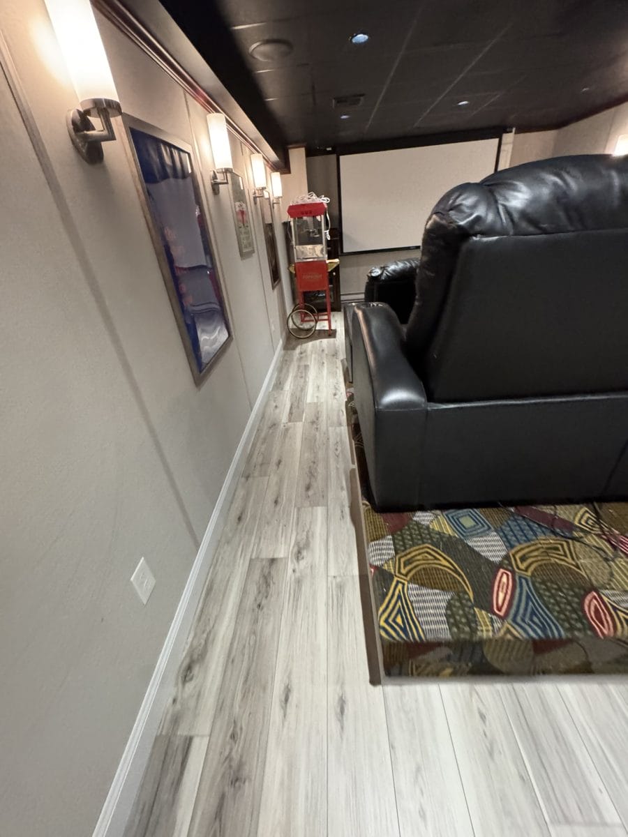 Finished basement by High Pace Construction, featured in Westwood Living