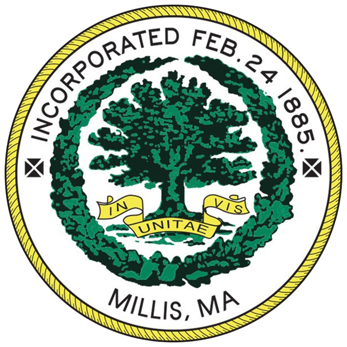 Official seal of Millis, Massachusetts
